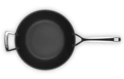 Wokpan Le Creuset Les Forgées Zwart 30 cm