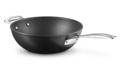 Wokpan Le Creuset Les Forgées Zwart 30 cm