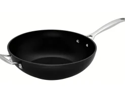 Wokpan Le Creuset Les Forgées Zwart 30 cm