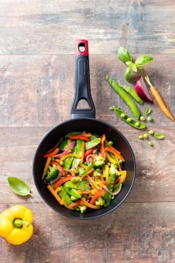 Wokpan Pyrex Optima Zwart 26 cm