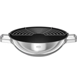 Wokpan Rösle Moments 28 cm Zilver