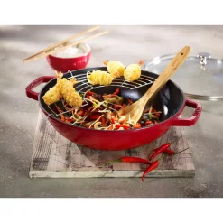 Staub Wokpan Kers 30 cm