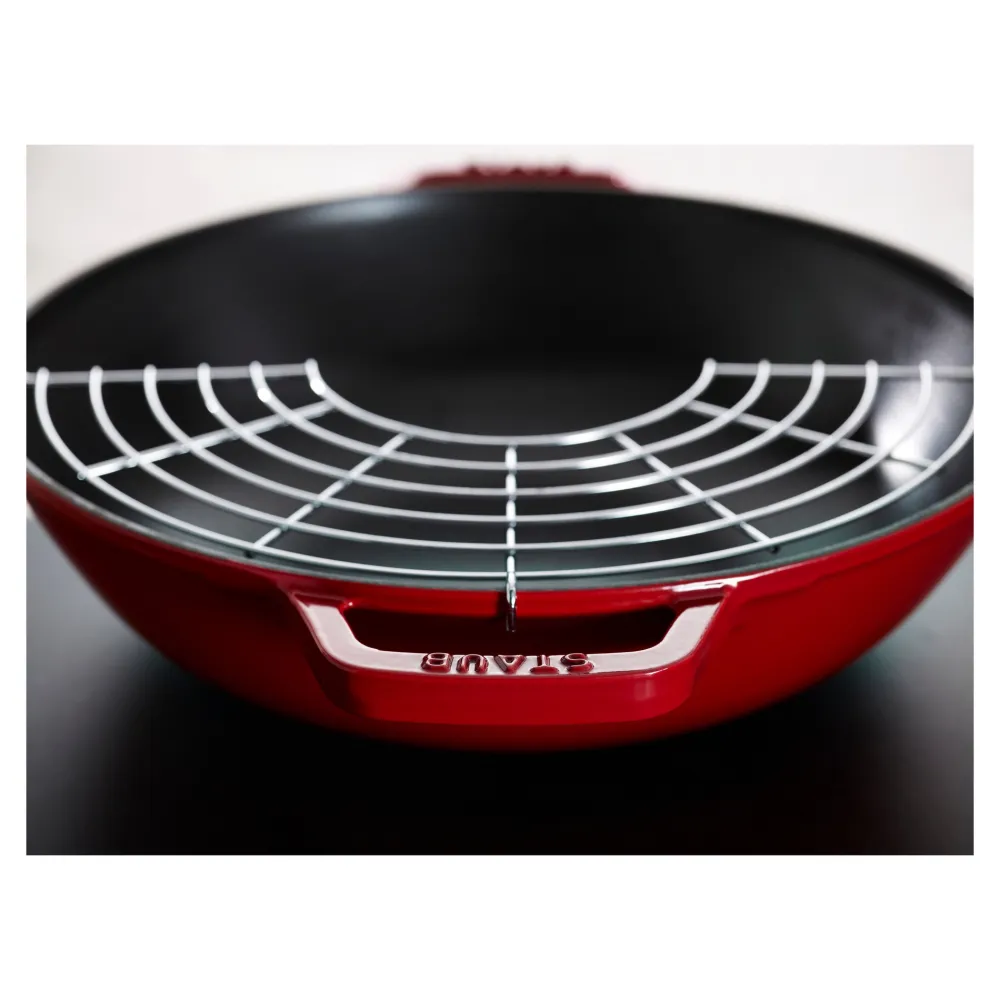 Staub Wokpan Kers 30 cm