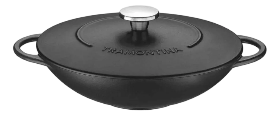 Wokpan Tramontina Trento Zwart 32 cm
