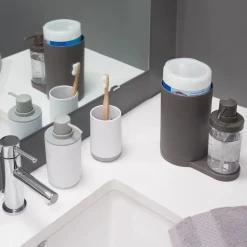 Zeepdispenser iDesign Sanitair Organizer Zwart