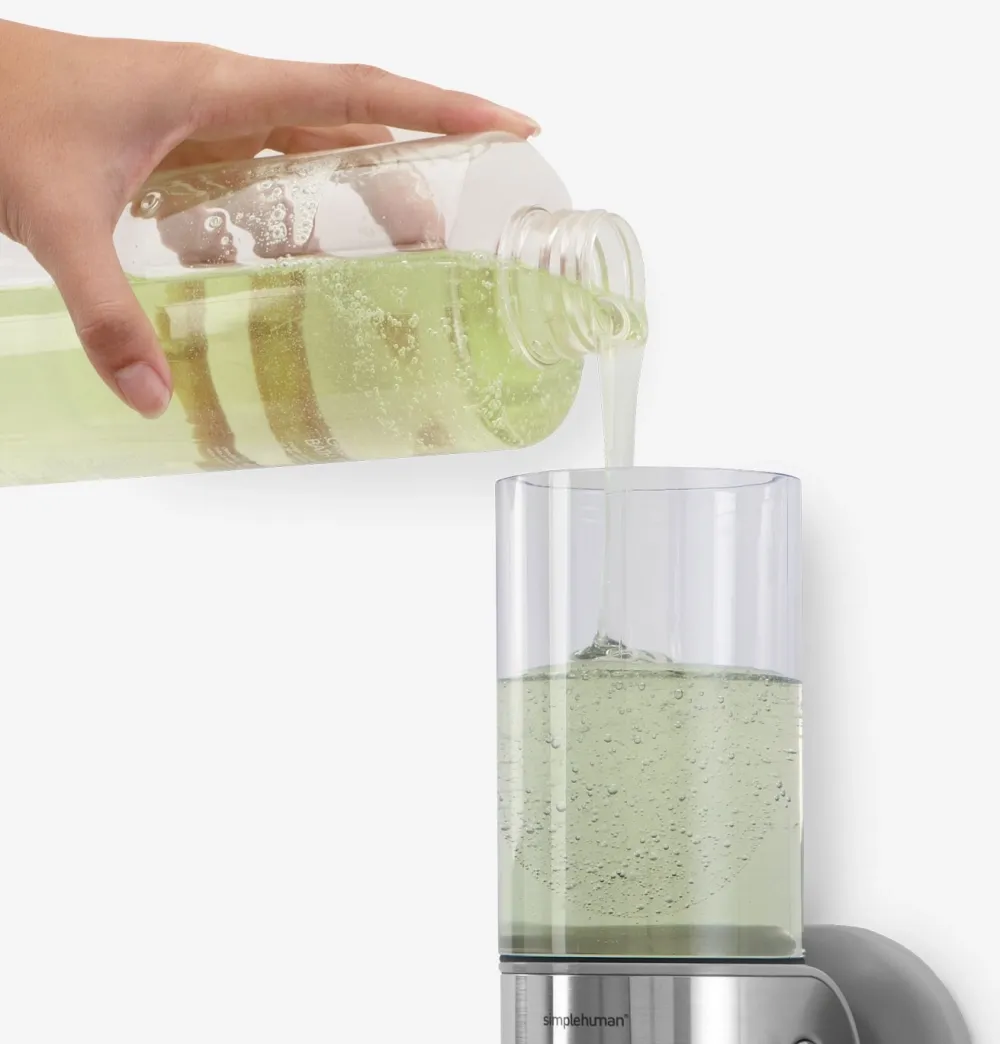 simplehuman Zeepdispenser Triple RVS Transparant