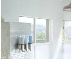 simplehuman Zeepdispenser Triple RVS Transparant