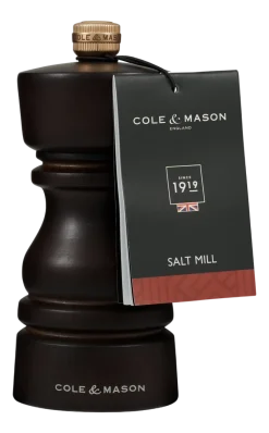 Cole and Mason Zoutmolen Cole & Mason London Dark Chocolate 13 cm