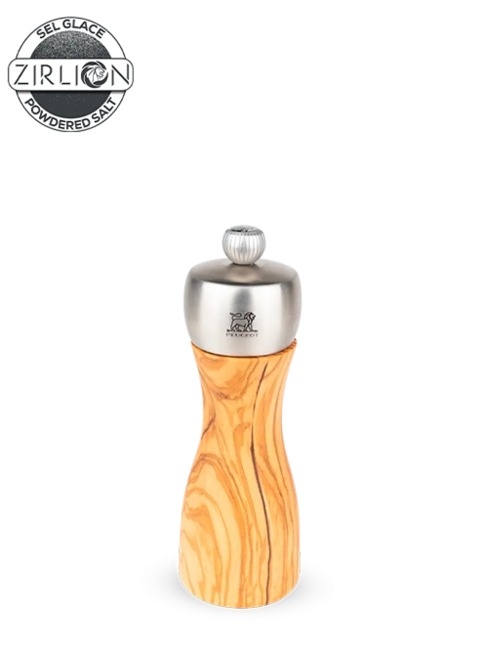 Zoutmolen Peugeot Fidji Olijfhout / Inox 15 cm