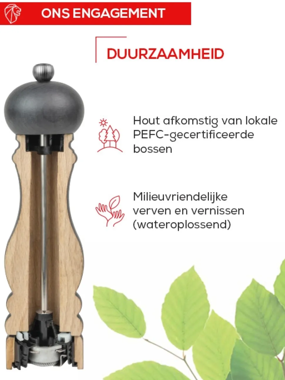 Zoutmolen Peugeot Paris u'Select Satijnzwart 12 cm