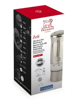 Zoutmolen Peugeot Zeli Inoxlook 14 cm